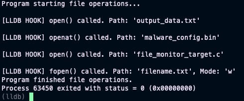 cstotw's tweet image. Tip #2: Level up your security analysis! 🚀 Use #lldb &amp;amp; Python 🐍 to dynamically monitor every file a program opens (open/openat/fopen). Crucial for #MalwareAnalysis &amp;amp; #ExploitDev to uncover file system interactions. See what that binary really touches! 💻📂 #CyberSecurity