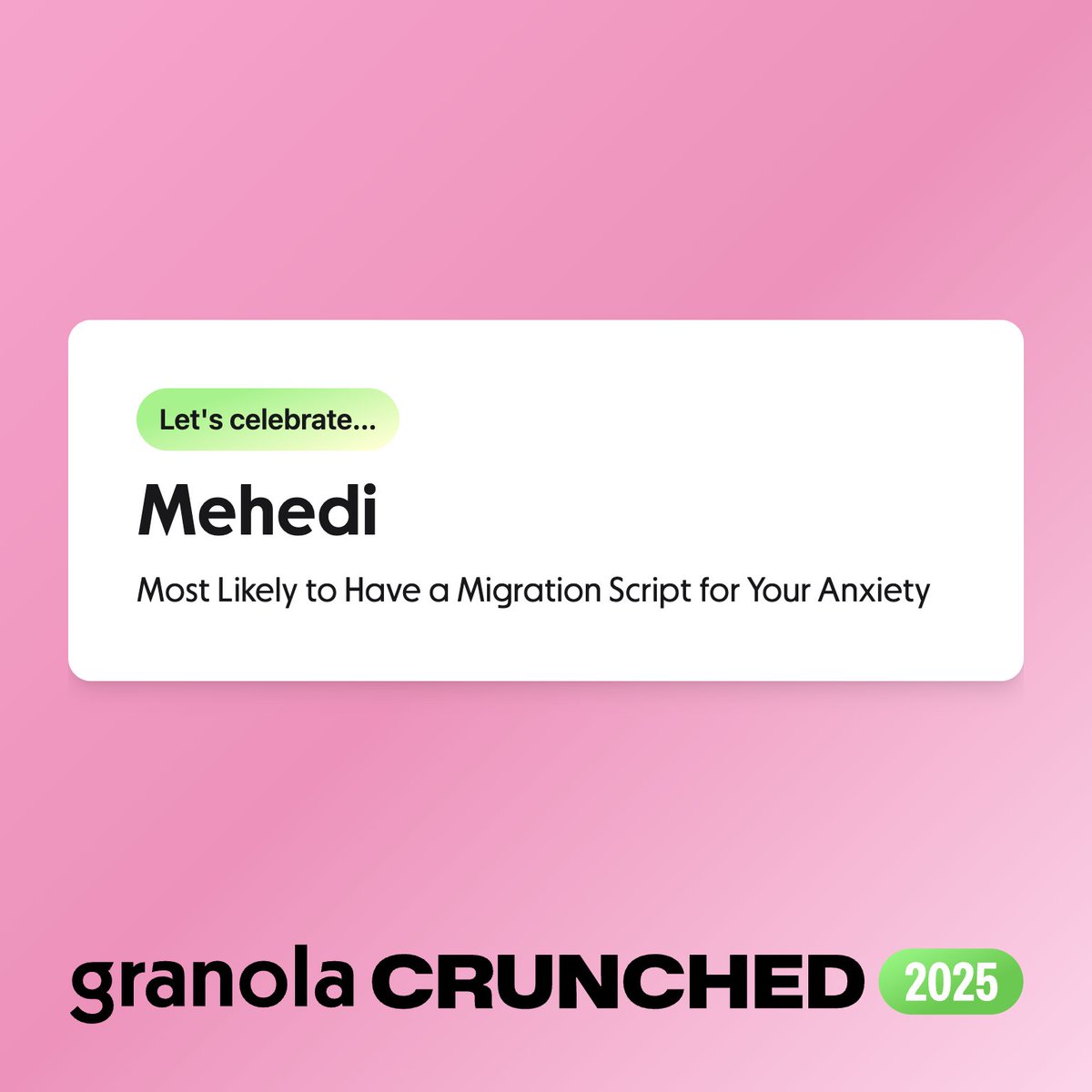 Been working on this the last few weeks since I joined Granola! <a href="/mehedih_/">mehedi</a> truly has scripts for everything