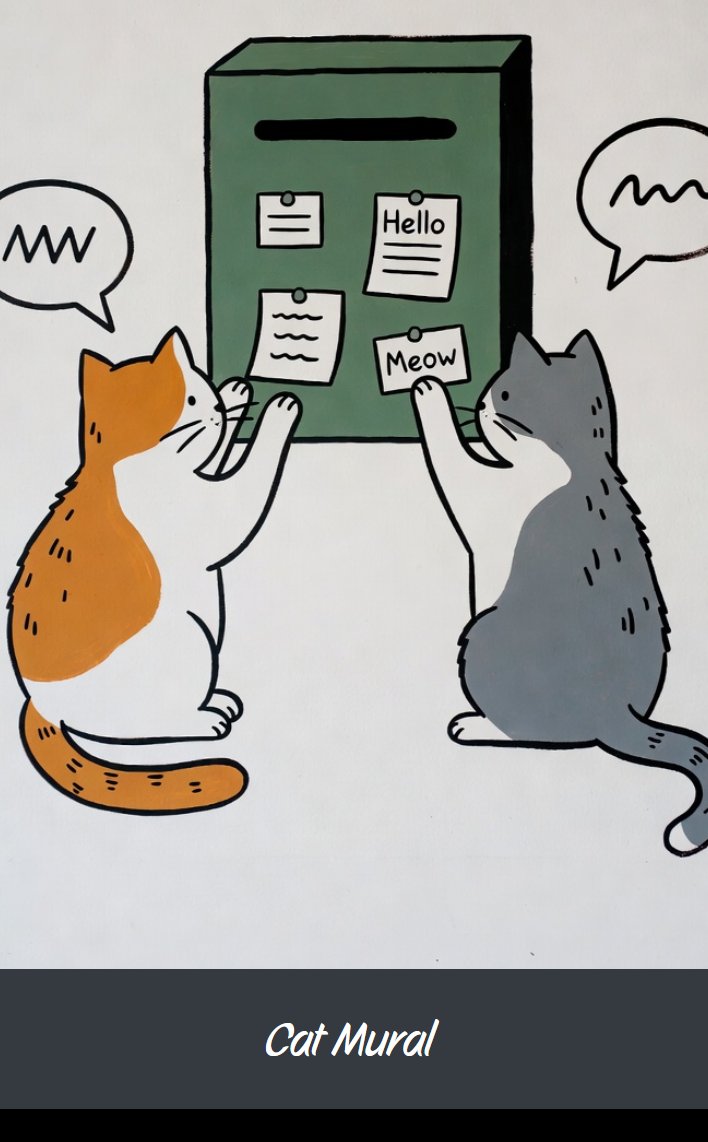 CatnipOnPulse's tweet photo. #CatMural is live on https://t.co/IAjffkOsVb playground
Spend 100 $CATTUS minted by you for free and leave a message for the Cats
At the moment you can categorize it as a CatJoke, CatShill or CatRant
Cat to Cats Messages Protocol - C2C πΉ
The vibe stays ON π
https://t.co/BaZv450Aos