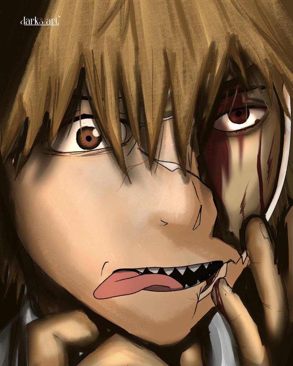 Denji going through alot (haven't rendered since September)
#chainsawman #denji #mask #art #digitalart #depression