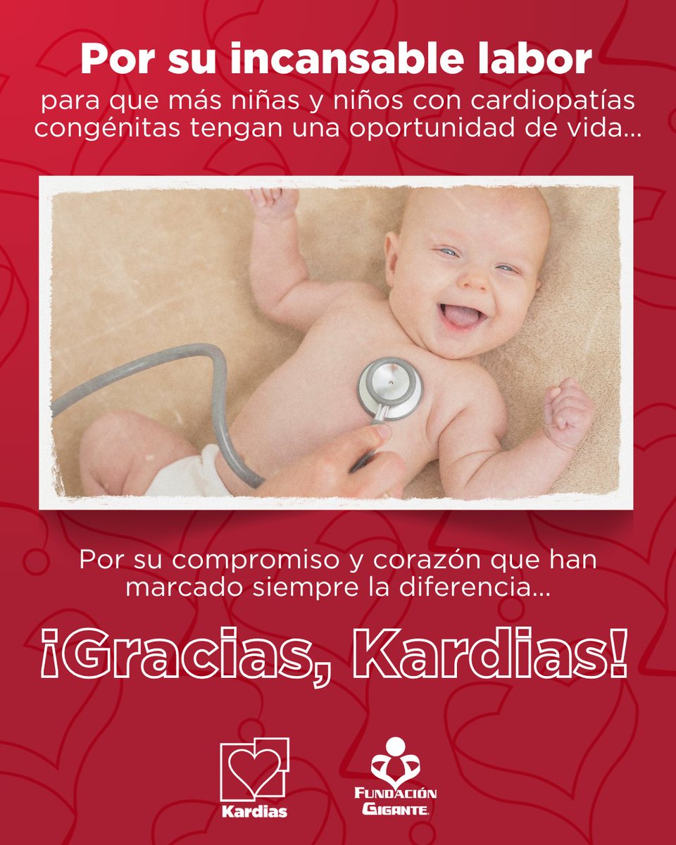 🌈Detrás de cada sonrisa de un niño hay un corazón que late gracias a la dedicación de Kardias. 
Hoy celebramos su compromiso, su pasión y su impacto. Gracias por enseñarnos que juntos podemos salvar corazones y sueños. 💚
<a href="/KardiasAC/">Kardias</a> <a href="/fibraunomx/">fibraunomx</a> 
 
#FundaciónGigante