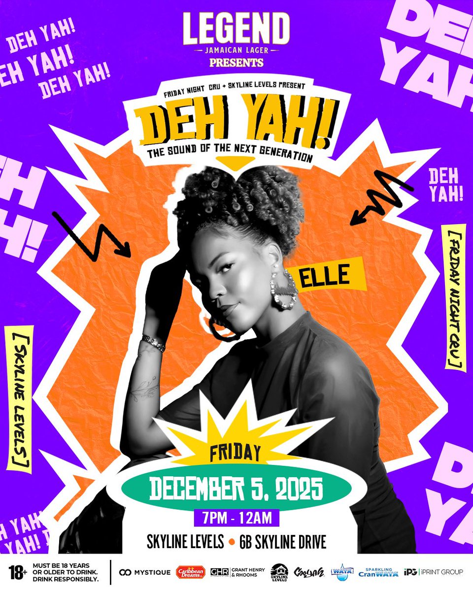 fridaynightcru's tweet photo. ELLE DEH YAH!

TICKETS ON SALE: https://t.co/hT4LoV2bVZ

Performances by Sevana, Zac Jone$, Akina Eman, Gio Mar, Royal Blu &amp; Friday Night Cru

Music by Reiizzr + Fatalic
Hosted by Ash Em

📅Dec 5th
📍Skyline Levels – 6B Skyline Drive
🕖7PM – 12AM

100% PROCEEDS ARE DONATED https://t.co/z3auGz2Bn3