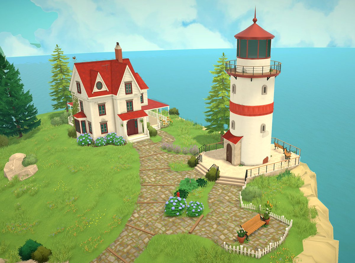 ParalivesGame's tweet image. here’s an important landmark to the town: the lighthouse ✩˚₊