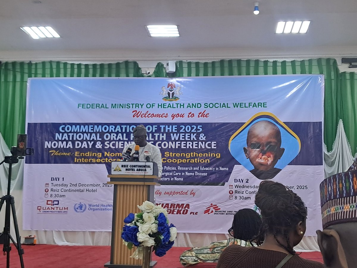 ZeronomaAfrica's tweet photo. Nigeria is at the forefront of efforts to address #Noma disease globally. 

This was evidenced in the role played to ensure it is added to the list of NTDs by @WHO 

Additionally, Nigeria holds a yearly commemoration event to sustain the conversations https://t.co/r31kHalEzK