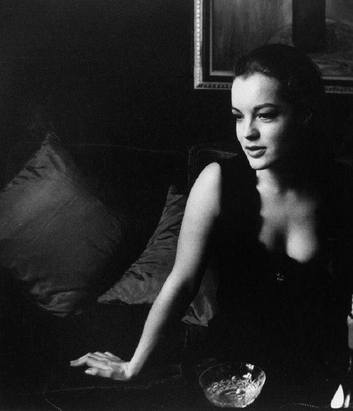 romy schneider photographed by will mcbride, 1964.