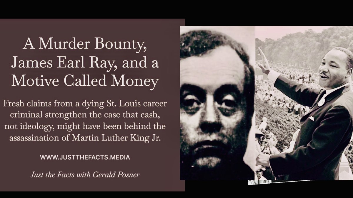 In the late 1990s, when I wrote Killing the Dream, one of the most disturbing leads I followed was a $50,000 St. Louis bounty to murder Martin Luther King Jr.—and a circle of segregationist businessmen and ex-cons who may have carried that offer into the world of King's assassin,