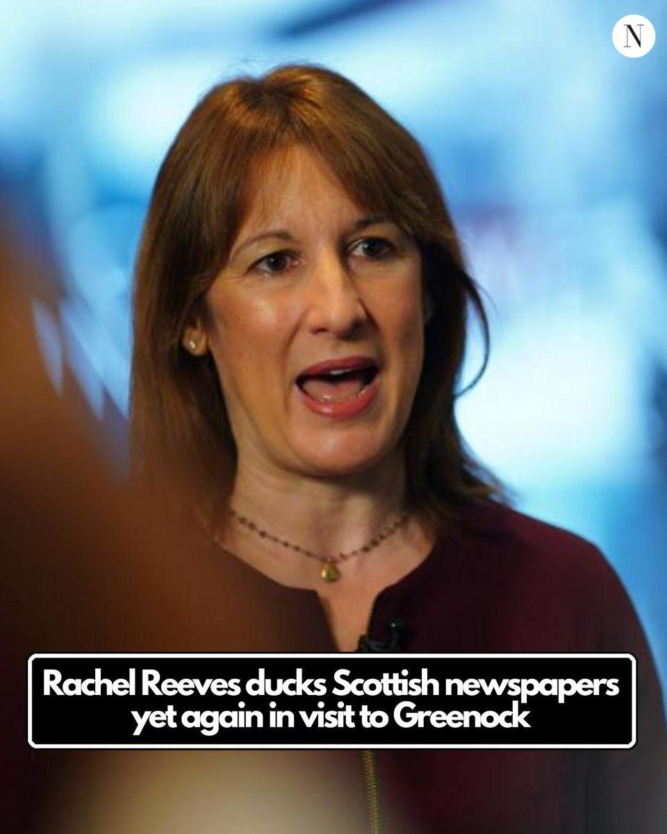 NEW: Rachel Reeves has ducked the Scottish newspaper press pack yet again in a visit to Greenock