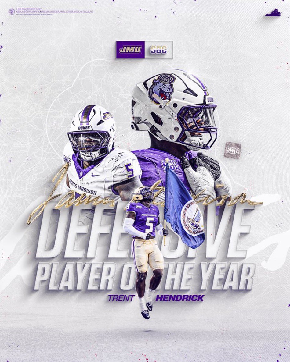 𝐒𝐮𝐧 𝐁𝐞𝐥𝐭 𝐃𝐞𝐟𝐞𝐧𝐬𝐢𝐯𝐞 𝐏𝐥𝐚𝐲𝐞𝐫 𝐨𝐟 𝐭𝐡𝐞 𝐘𝐞𝐚𝐫.

Trent Hendrick, is your 2025 Sun Belt Defensive Player of the Year. What a way to go out for the captain!

#GoDukes