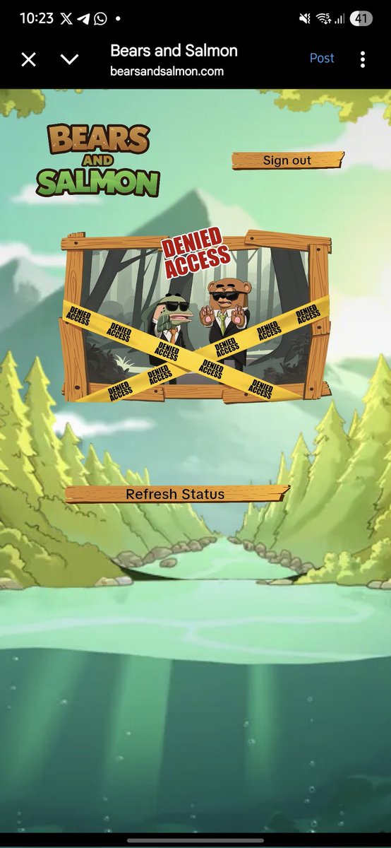 Doesn't understand what criteria was used to reject. 

Access Denied ... 

Okay anyways all the best to <a href="/bears_salmon/">Bears and Salmon</a> team.