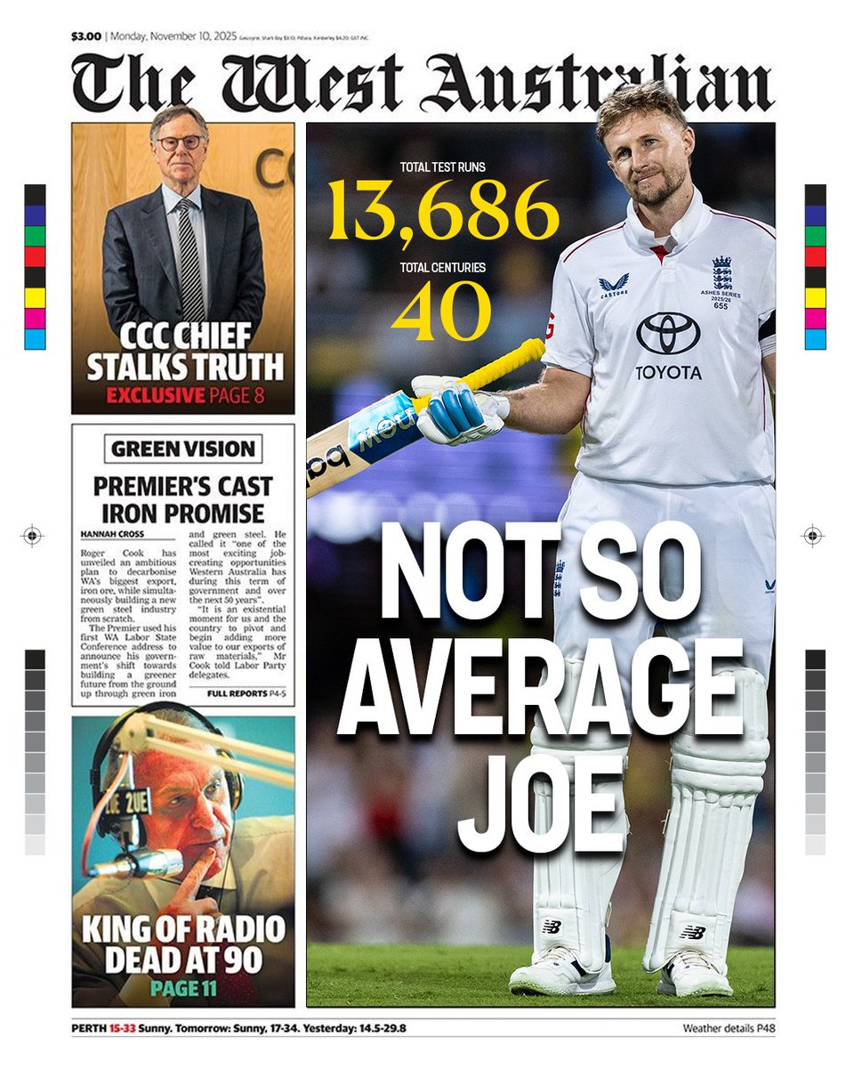 I guess he's not so average after all... ☕️📰😏

Watch #TheAshes LIVE on TNT Sports and discovery+ 📺