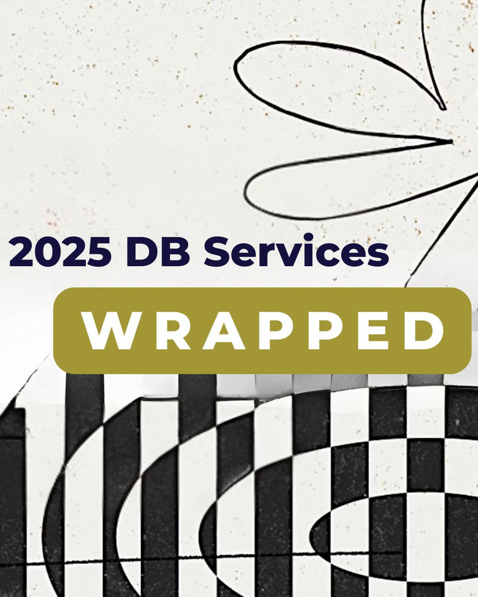 dbservices's tweet image. DB Services Wrapped 🎧

Ideas → Experiences. Tech → Progress.
Here’s our year — thanks to YOU:
📚 47 articles
🎤 7 webinars
👥 5,495 followers
💻 1 year of making software work the way you do
We’re just getting started.
Here’s to smarter solutions in 2026. 🚀

#DBServices…