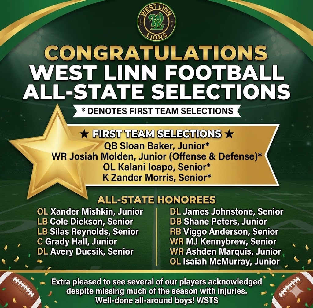 WEST LINN LIONS FOOTBALL tweet media