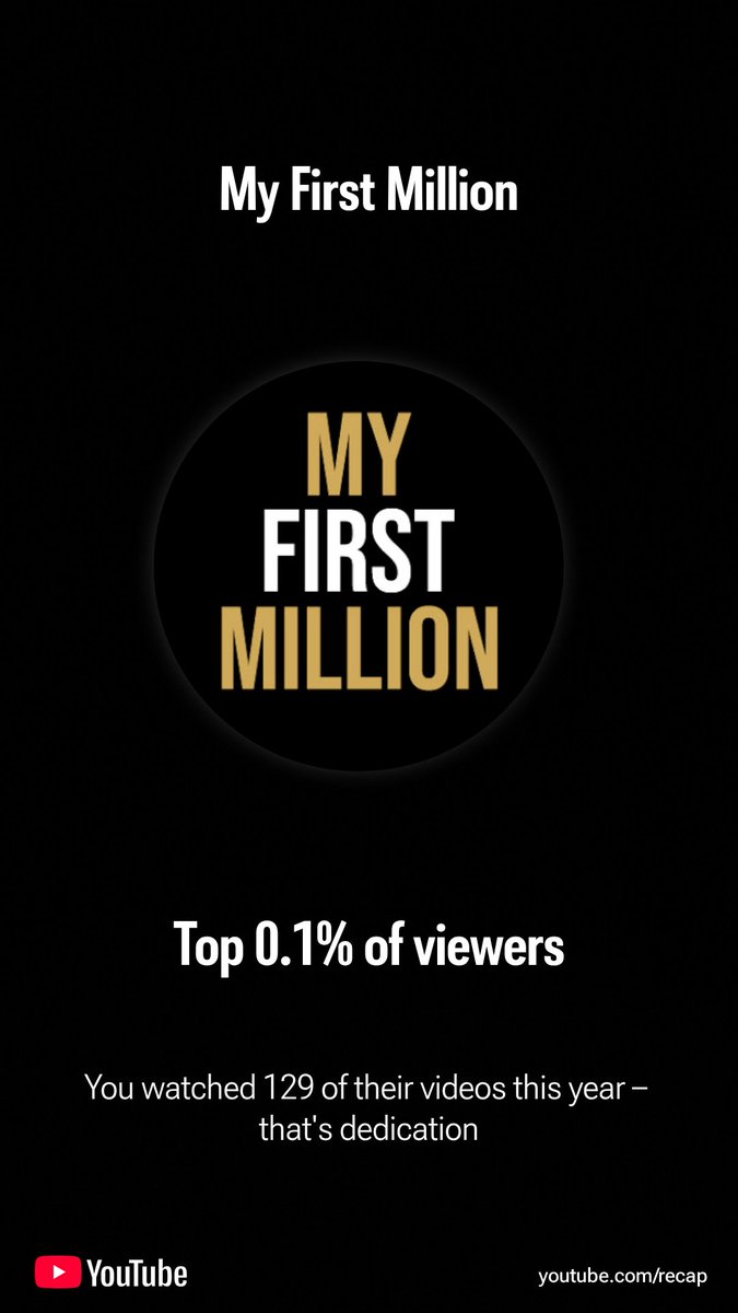 My YouTube Recap 2025 <a href="/myfirstmilpod/">My First Million</a>