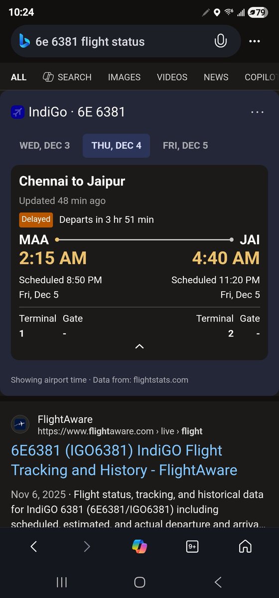 ankur57k's tweet photo. The #bugs in the #Indigo mobile app are coming out. The fight is delayed by over 6hrs but the app says "on time". The boarding pass says "Flown". But in reality the flight is nowhere to be seen. We're sitting at the airport without any update. 
@Indigo @DGCAIndia #FlightDelays https://t.co/ter1WqcNNx