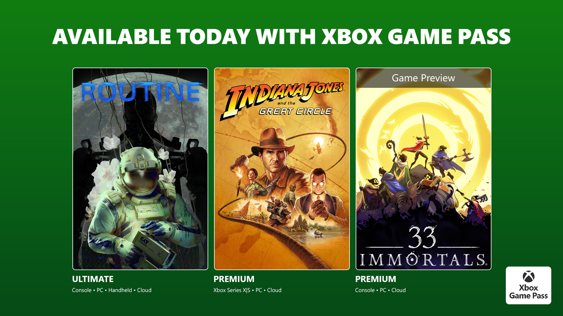 Conforme revelado, três novos jogos chegaram no Game Pass hoje (04 de dezembro), o serviço de jogos por assinatura do Xbox.