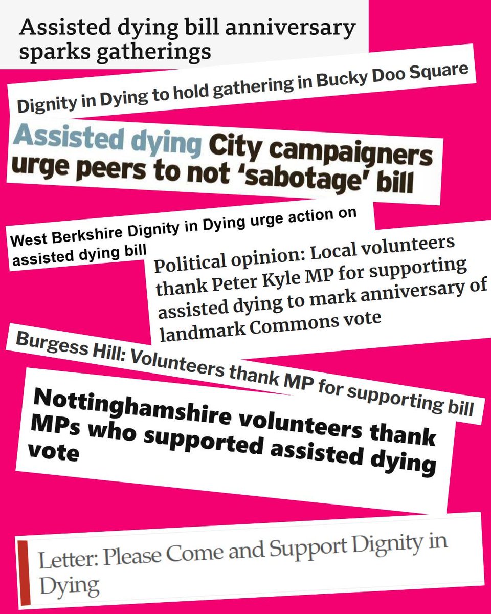 To mark one year since MPs voted yes to the assisted dying Bill, supporters held nearly 40 events nationwide to thank them. 
As Brighton supporter Alison put it: “Momentum is only growing.”
The message to the Lords is clear: it's time to deliver choice at the end of life.