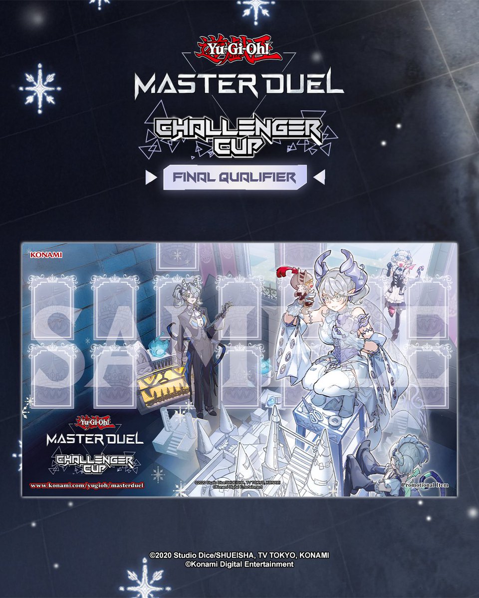 Duelists, dare to enter the Wicked Castle of “Labrynth”.

Here’s your first look at the exclusive game mat for the #YuGiOhMASTERDUEL Challenger Cup Final Qualifier!