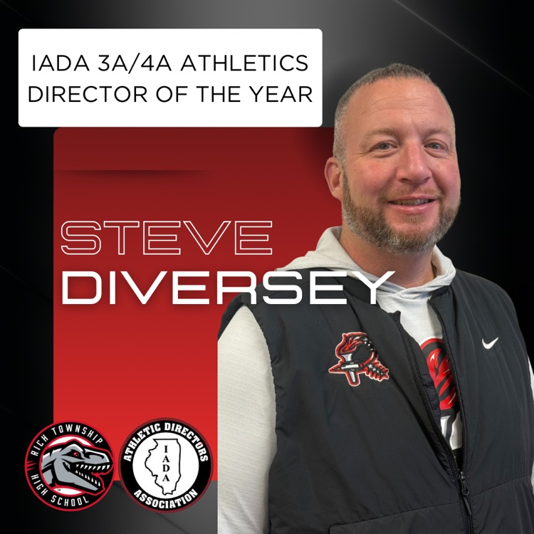 RichTownshipHS's tweet photo. Huge congratulations to Assistant Principal of Athletics, Steve Diversey, on being named the IADA 3A/4A Athletic Director of the Year! π
#richinstudentsuccess #RaptorPride #IADA https://t.co/0Z0wZX2iK9