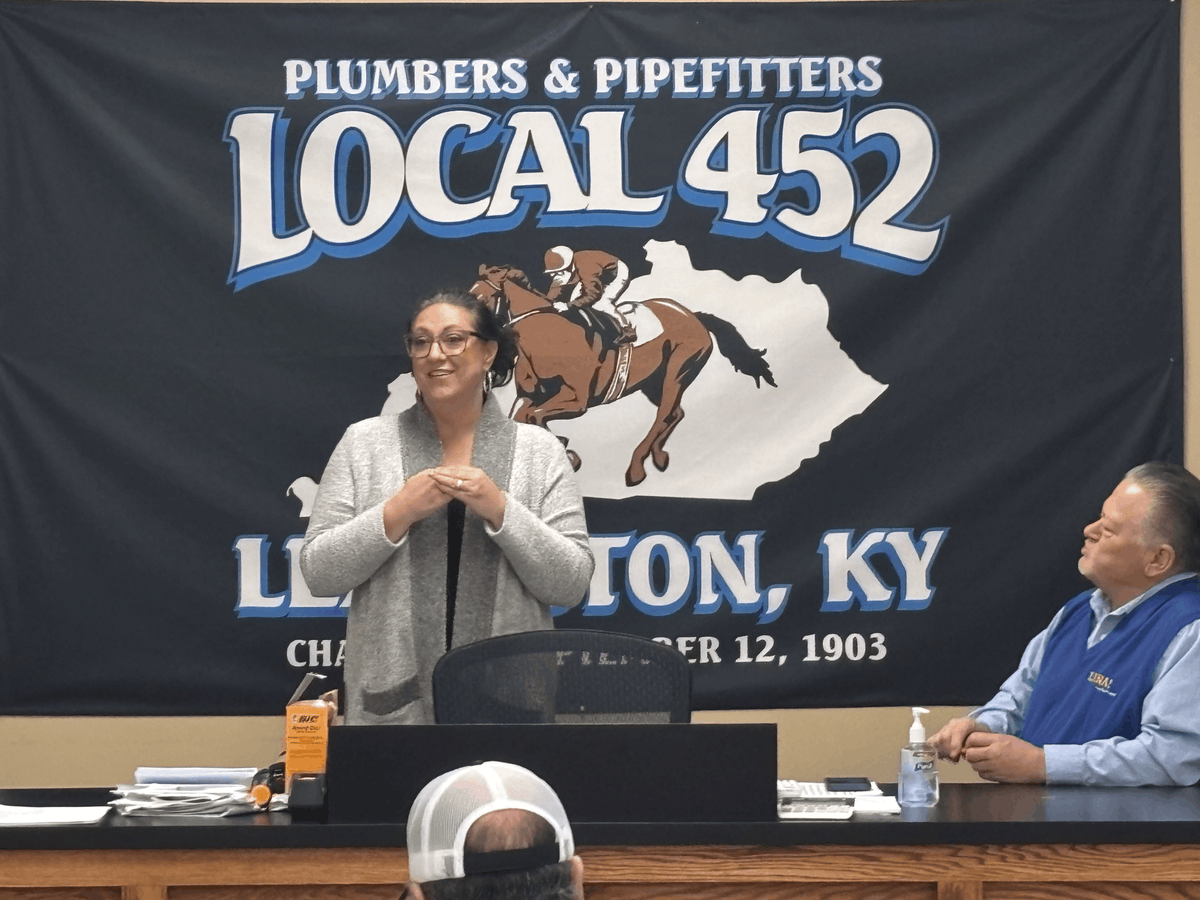 After celebrating our EMILY’s List endorsement, I was proud to join friends from the Kentucky Building &amp; Construction Trades Council Conference.

I’ll always stand with the men &amp; women who build our communities.

#MountainDemocrat #FliptheSixth #KY06