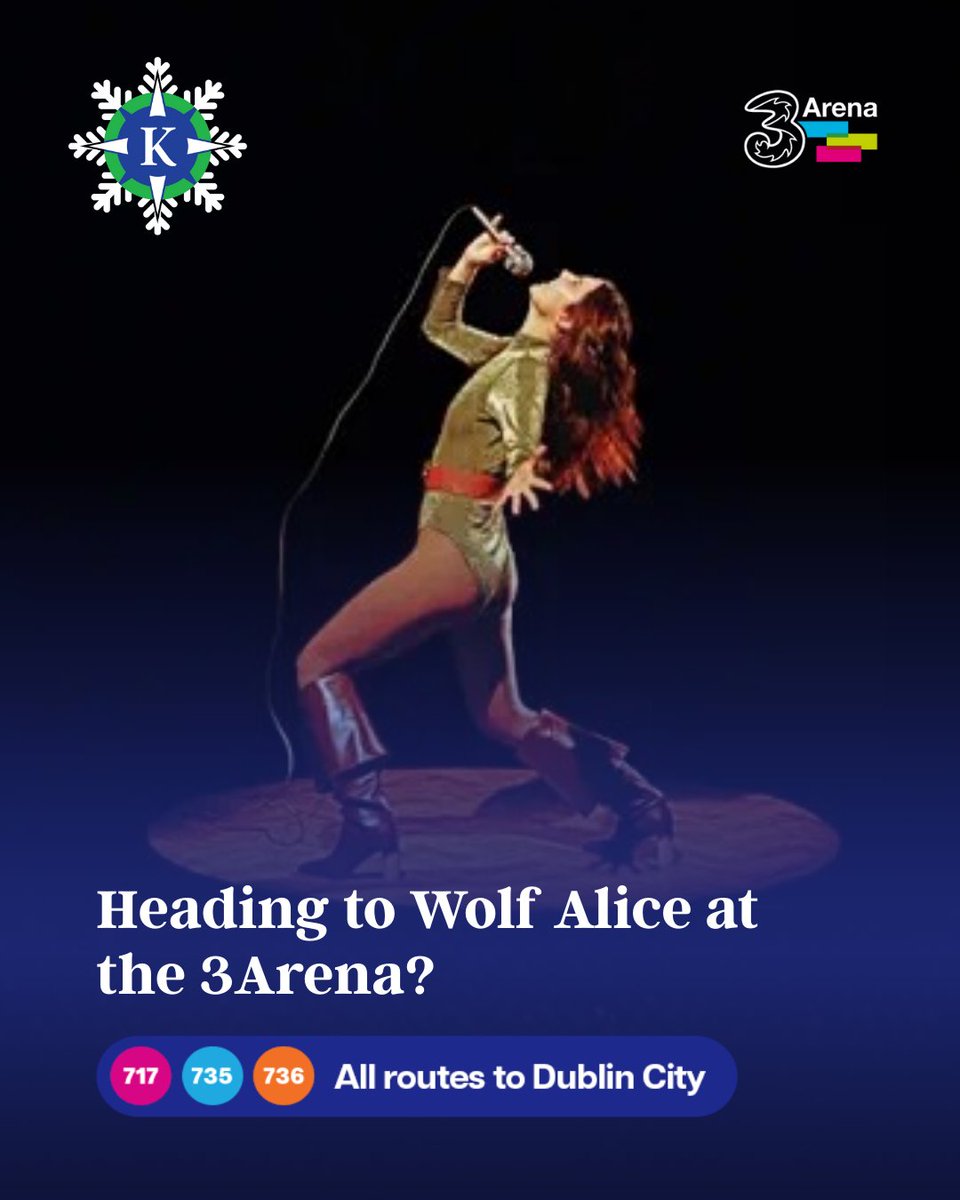JJKavanaghBuses's tweet image. Heading to #WolfAlice at the 3Arena?

Travel with #JJkavanagh and Enjoy free WiFi, USB charging and very comfortable seats, with returns from North Wall or Georges Quay.

Secure your seat → bit.ly/43ZZ0ms

#3Arena #TravelEasy #ExtraOrdinaryJourney