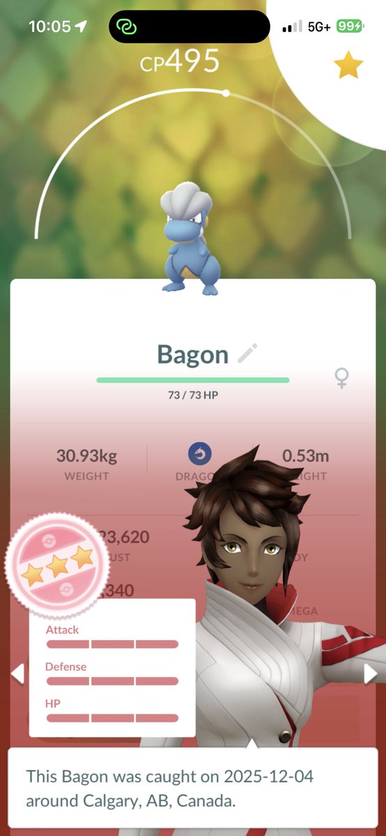 Thank you <a href="/JollyNotNow/">💫✨Lexi Luck✨💫</a> for the ticket! 🤗 I got a hundo from it #PokemonGO