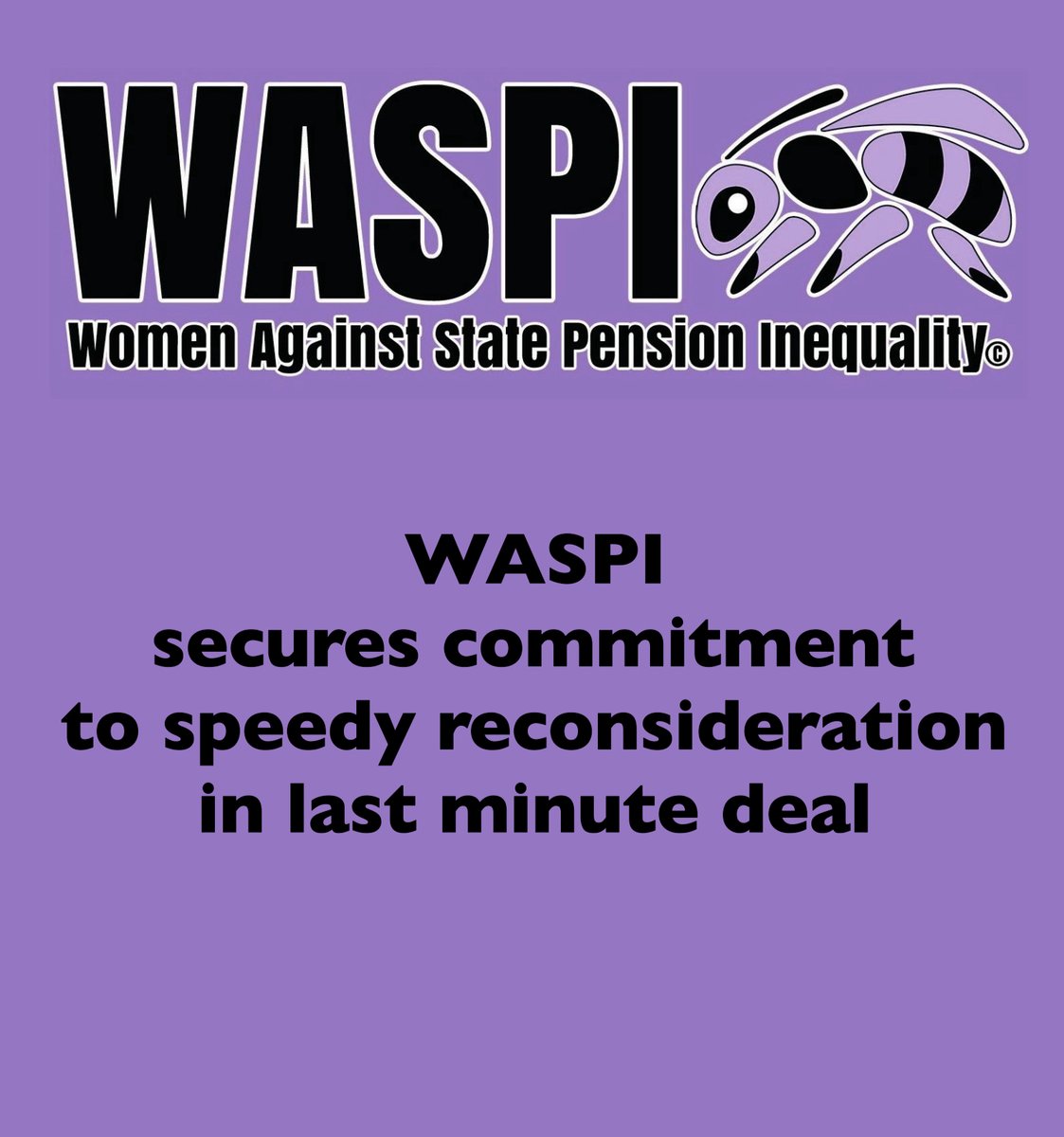 WASPI_Campaign's tweet image. Read more here: ow.ly/Qi2h50XAPZ8