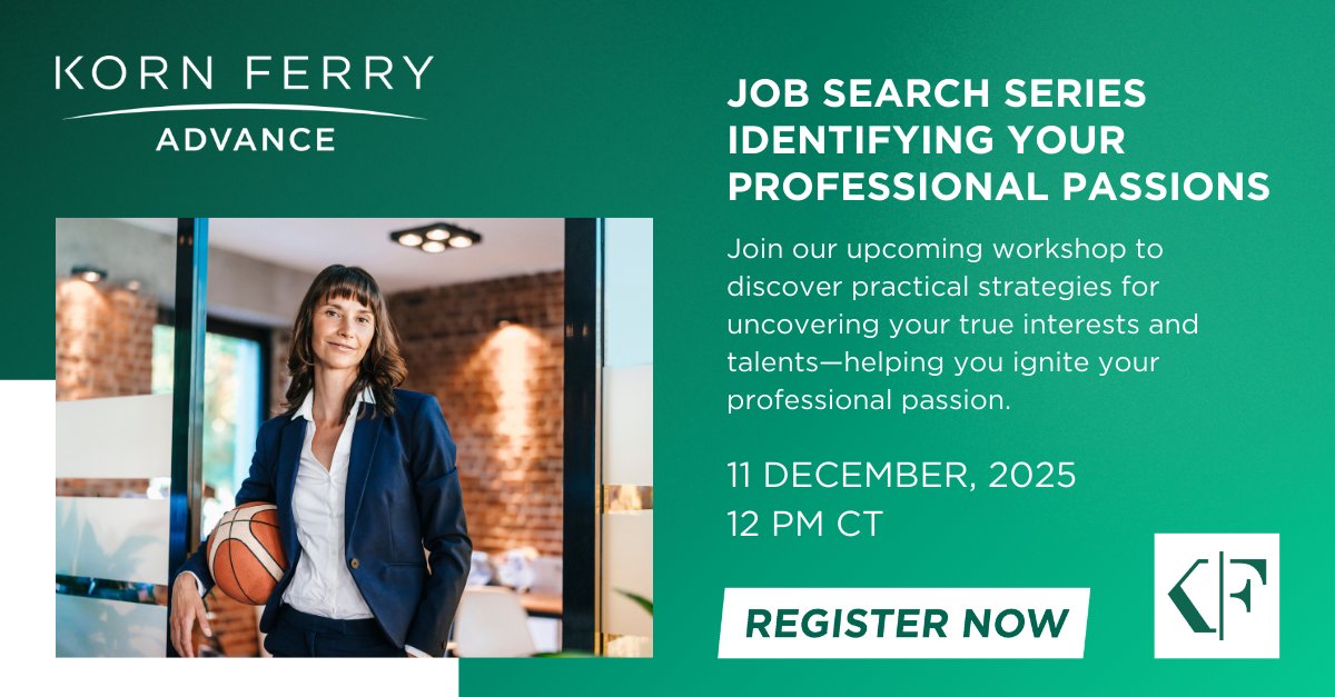 Being passionate about your work can be a powerful motivator. It can help you build new skills and cultivate a more positive mindset about your career.

Join Loretta Barr and Alyson Federico to explore strategies to find your professional #passion. kfad.vc/3MhUZ6I