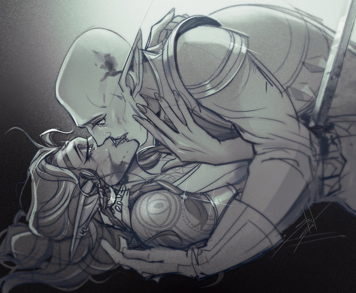 Mogwaei's tweet image. Happy #DragonAgeDay 2025! 
I got Solas fic! Fine Solas fic! Straight from Arlathan!