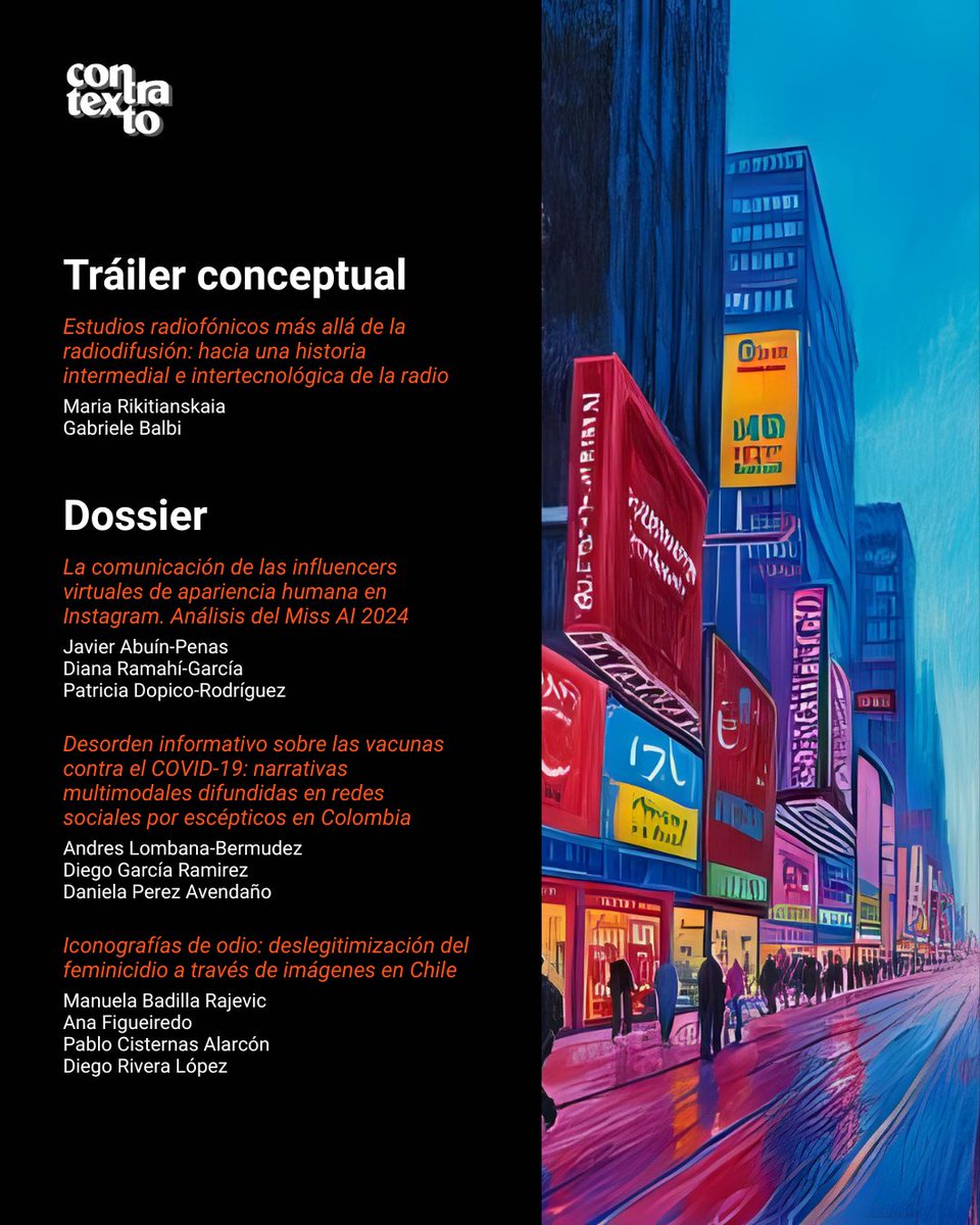 Contratexto_UL's tweet image. 📙 Compartimos el índice del Número 44 de Contratexto, el cual reúne aportes desde Colombia, España, Chile, México y otros contextos.

Lee #Contratexto44 aquí: doi.org/10.26439/contr…

#OpenAccess