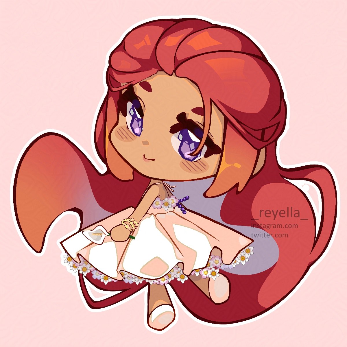 CHRISTMAS ART RAFFLE!🎄🎁

It's been a while since I've hosted one~

To join :
- follow me
- like &amp; retweet
- drop ur OC below

🎁Prizes: 1 winner will get a fully rendered illust 
2 winners will get a chibi 

End on December 25th ❄️
Example ⬇️