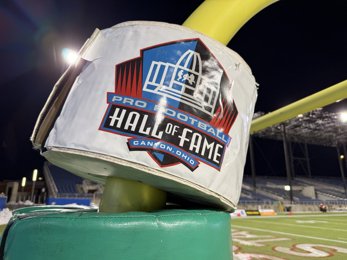 JacobBenge's tweet image. I’m in Canton at Tom Benson Hall of Fame Stadium where the OHSAA football state championship games will be held this weekend.

I’m back for @SpectrumNews1OH covering each game. Avon-Cincinnati Anderson will start things off at 7 p.m. tonight.