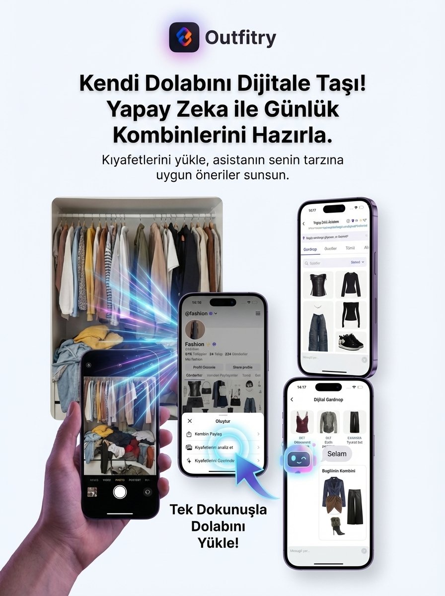 outfitryapp's tweet photo. Kıyafetlerini yükle yapay zeka sana en uygun kombini seçsin.. https://t.co/WnwbYNPenD