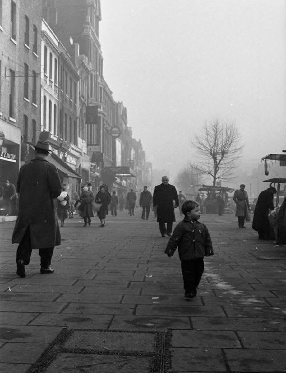 An incredible image of Whitechapel Road, E1, London, in the 1960s