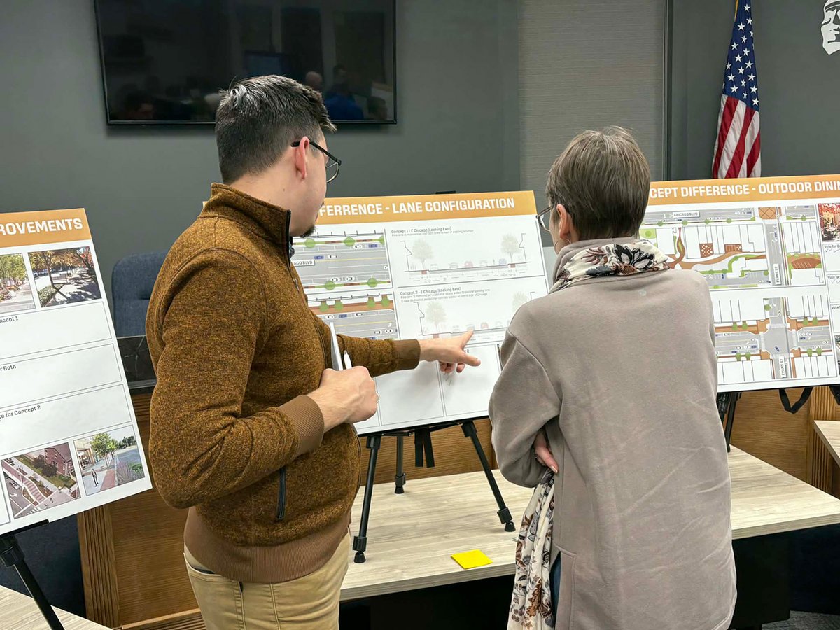 JPR1Source's tweet image. Huge thank you to everyone in #Tecumseh (MI) who came out last night to explore the emerging streetscape concepts! It was a pleasure meeting so many of you and hearing your ideas, questions, and hopes for the future of downtown. #JPRProjects