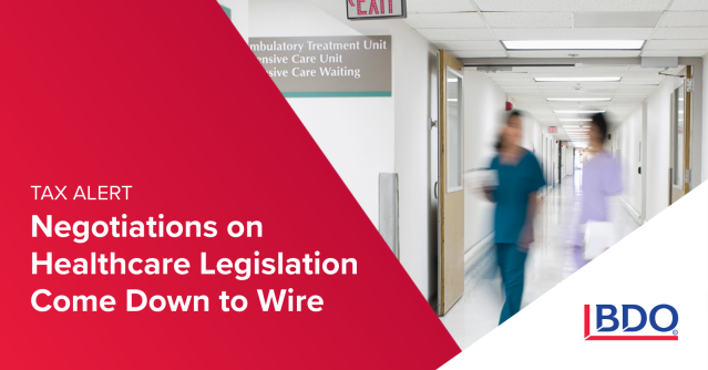 The Senate is headed toward a vote on enhanced ACA premium tax credits, and negotiations are coming down to the wire. <a href="/BDO_USA/">BDO USA</a>’s Dustin Stamper shares what this could mean for taxpayers and coverage: bdousa.com/3Y9zGa8