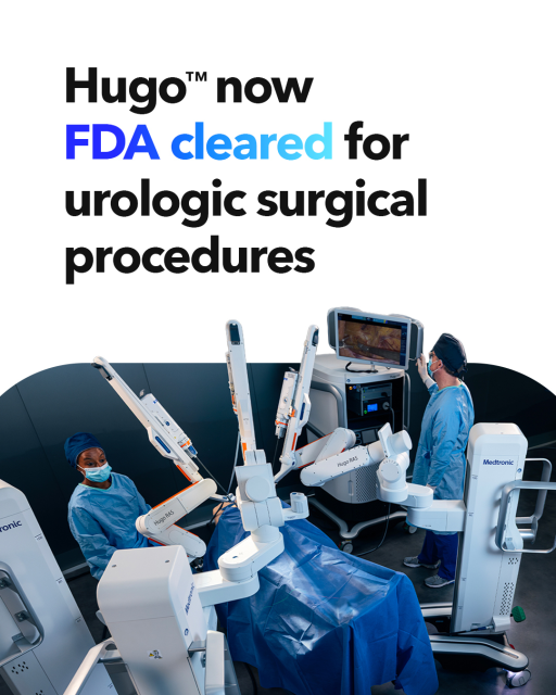 Dillerdiller's tweet photo. I'm thrilled to share that the FDA has cleared Hugo™, our robotic-assisted surgery system, for urologic surgical procedures: https://t.co/awT8hucYFf For important risk information, click here: https://t.co/kDwfQ1mHXe #MedtronicEmployee https://t.co/2n4nmSK74r