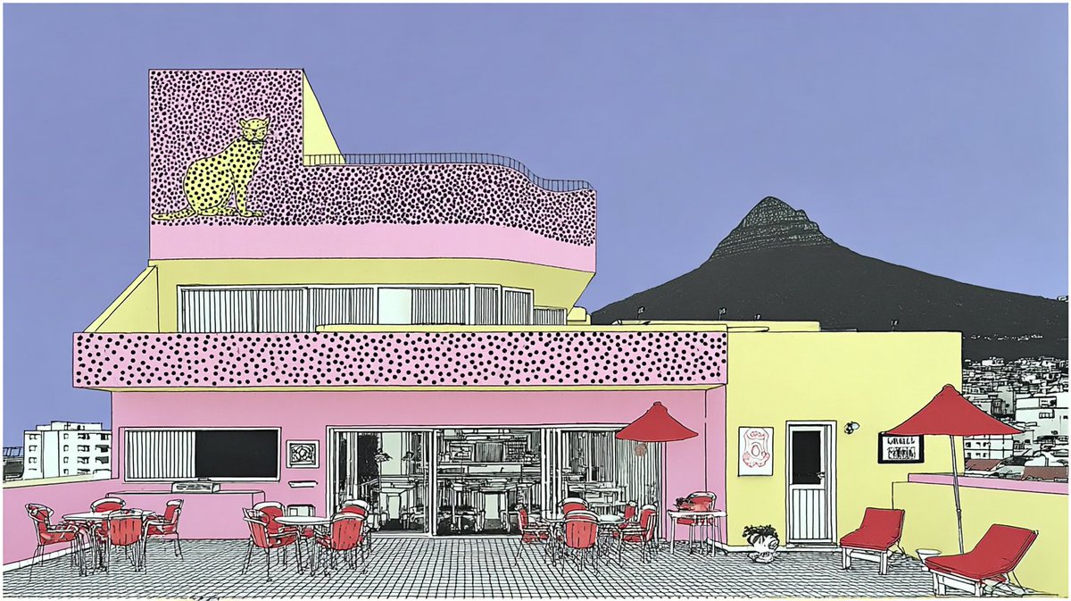 Colorful building facade