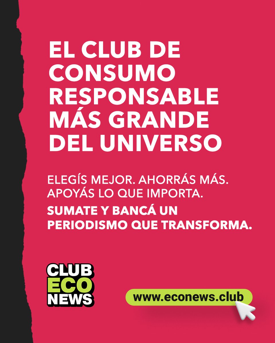 Sumate al Club EcoNews 🫂

Elegís mejor. Ahorrás más. Apoyás lo que importa.

💚 En EcoNews hacemos periodismo socioambiental de alto impacto.

Ponemos en agenda lo que muchas veces otros medios no cuentan.

👉Sin condicionamientos. Sin fake news. Accesible para todos.

‼️Para