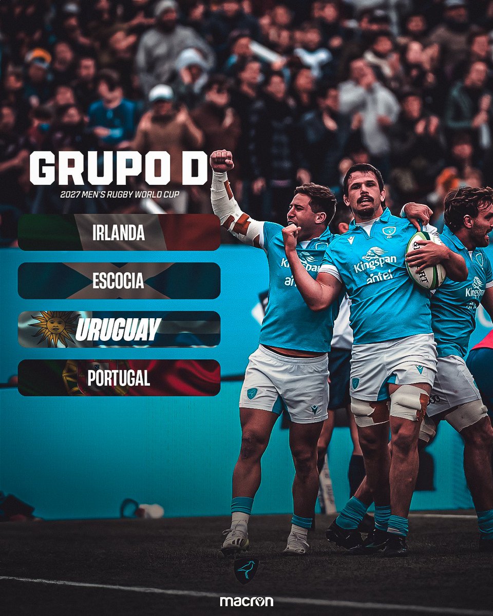 👀 ¿Grupo? 𝐃𝐞𝐟𝐢𝐧𝐢𝐝𝐨.

Los <a href="/TerosXV/">Los Teros</a> ya conocen sus rivales para la Fase de Grupos del <a href="/rugbyworldcupes/">Rugby World Cup ES</a> 2027.

🇺🇾 ¡Vamos, Uruguay!