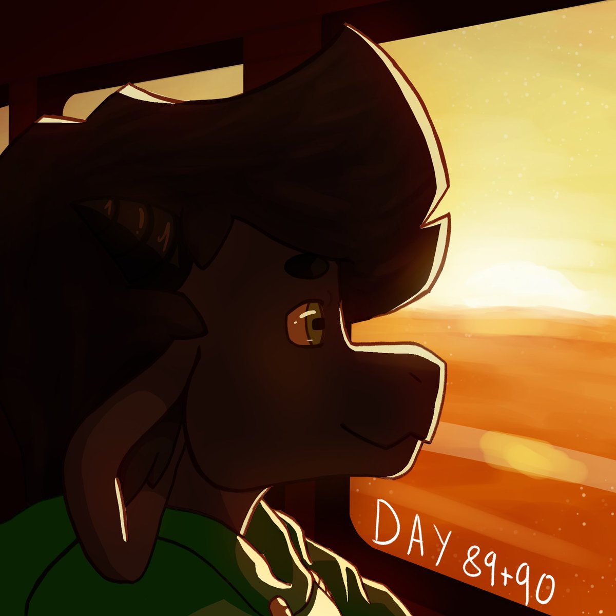 WitherTheGoat's tweet photo. Days 88 - 91

The drawing I did for day 89-90, its' my favorite one I have done so far. It's also the drawing I have spend the most time on so far. I am honestly really happy with the progress I have made in the last 3 months ^^
#art #2dart #learningtodraw #digitalart #furry https://t.co/vjJnya1NSm