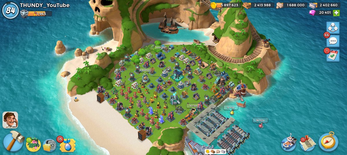 SebThunder's tweet image. Oui, Boom Beach est toujours là ! 👀
Le jeu reçoit des MAJ très intéressante et sympathique ! 🔥
( il y a juste un mode de jeu ou il faut qu'il le mette à jour 😅)