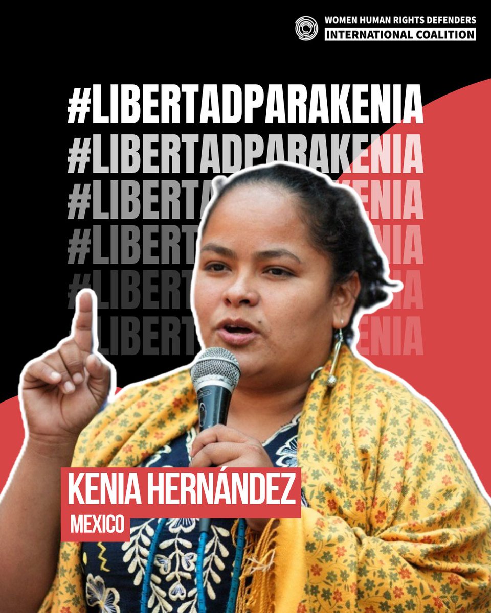 📢Kenia Inés Hernández Montalván se encuentra privada de la libertad desde 2020. El 18 de octubre se cumplieron 5 años de su injusta detención. Durante este periodo la defensora ha enfrentado 11 procesos penales por delitos fabricados en diferentes estados de México.