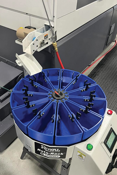 Specifically designed for small parts, Royal Products' Rota-Rack Compact offers unmanned production, batches parts for easy inspection &amp; protects finished components from damage. 
royalproducts.com
tinyurl.com/y2sbekum
#RoyalProducts #RotaRackCompact #automation #mfg