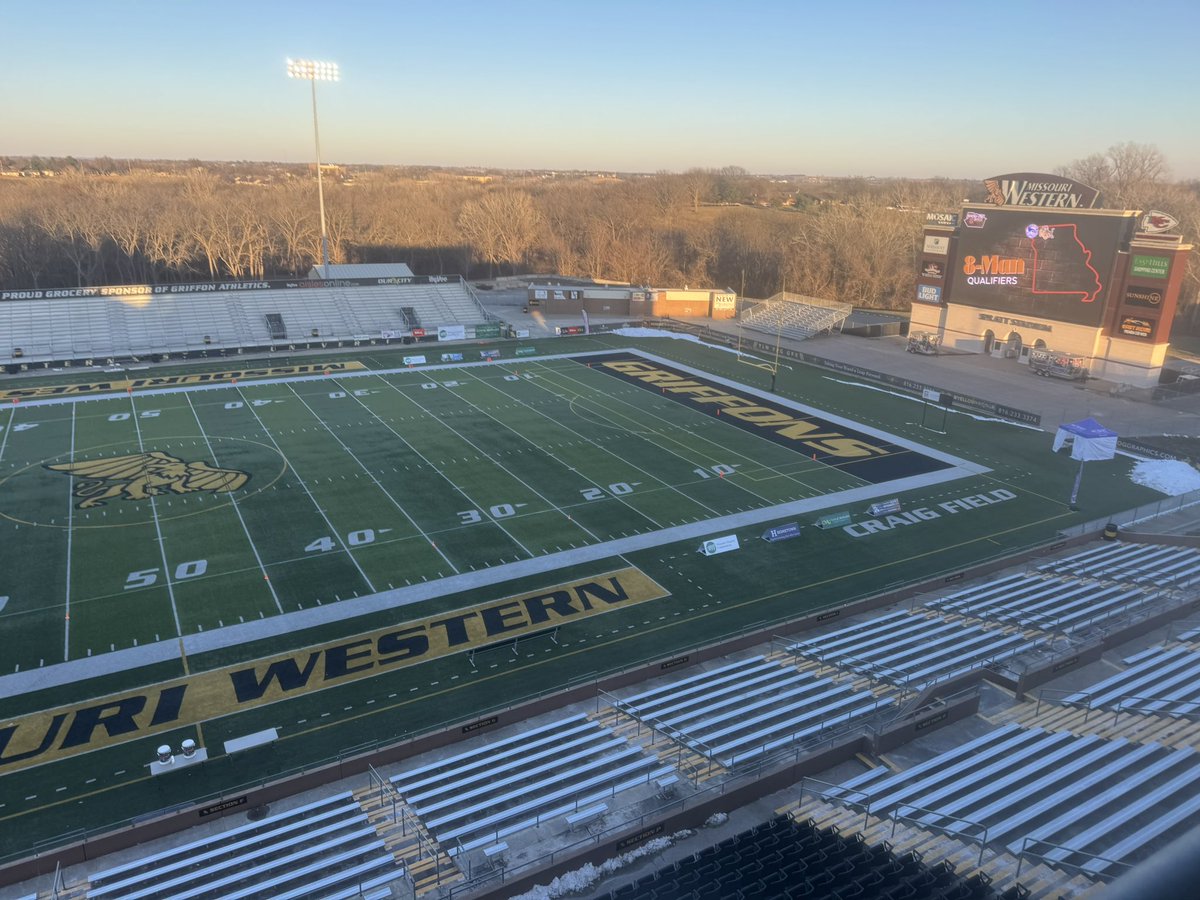 A_Kauff's tweet photo. Welcome to the 2025 @MSHSAAOrg Football Show-Me Bowl here @MissouriWestern in St. Joseph. #ShowMe100 https://t.co/UHuoSwn8nK