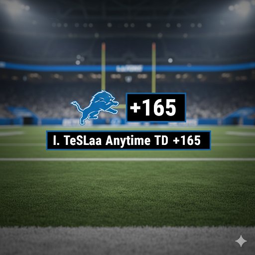 PickMatrix's tweet image. NFL

I. TeSlaa - Anytime TD
DAL @ DET

Good value, played 92% of snaps with St. Brown out and facing the aforementioned poor DAL defense
#NFL #DetroitLions #DallasCowboys #NFLProps