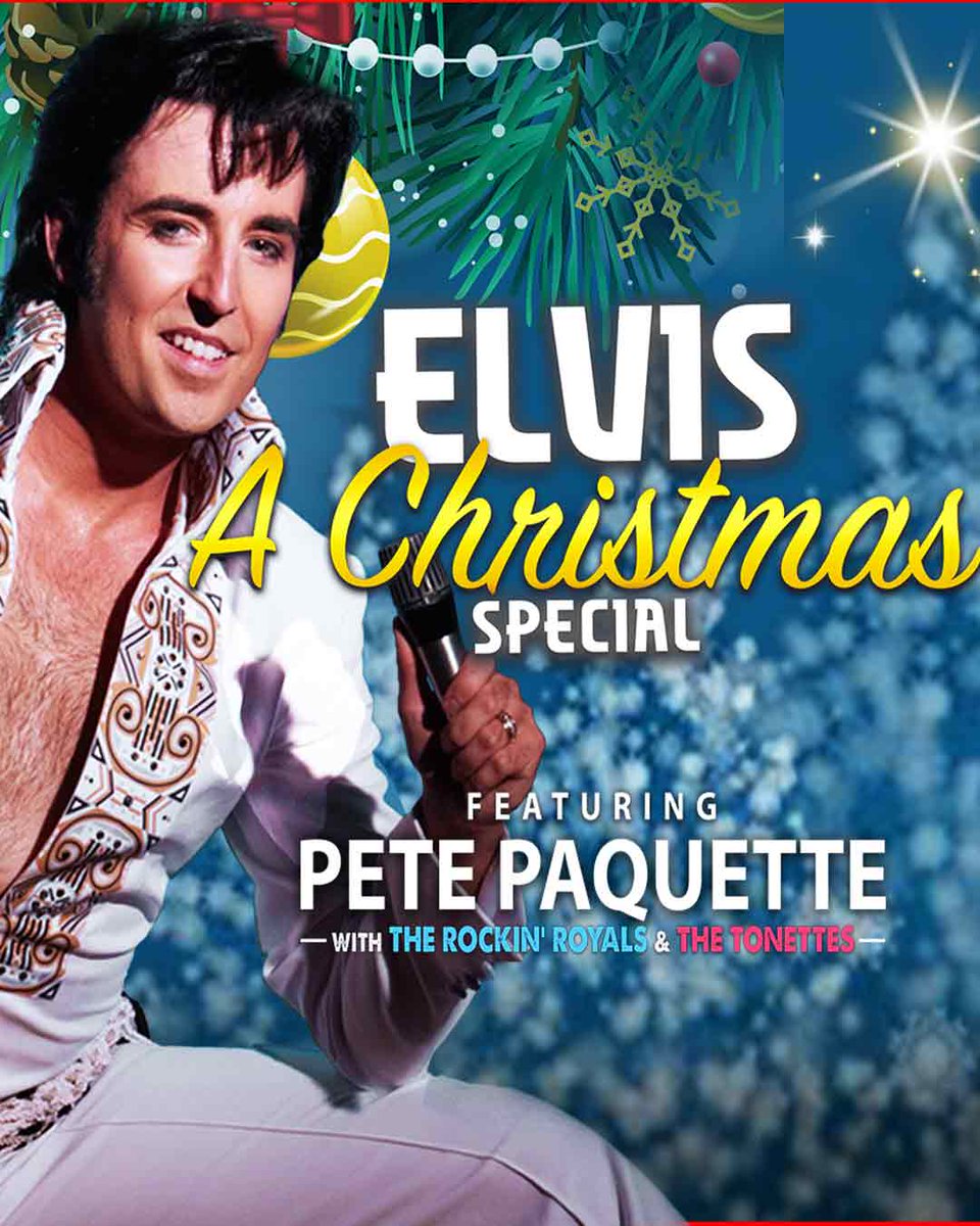 This Holiday Season, celebrate with the King! Join Pete Paquette, his band The Rockin’ Royals, and the sensational Tonettes for a magical tribute to Elvis Presley’s greatest Christmas classics.
At the Chatham Capitol Theatre on December 5 at 7pm.
cktickets.com
#YourTVCK