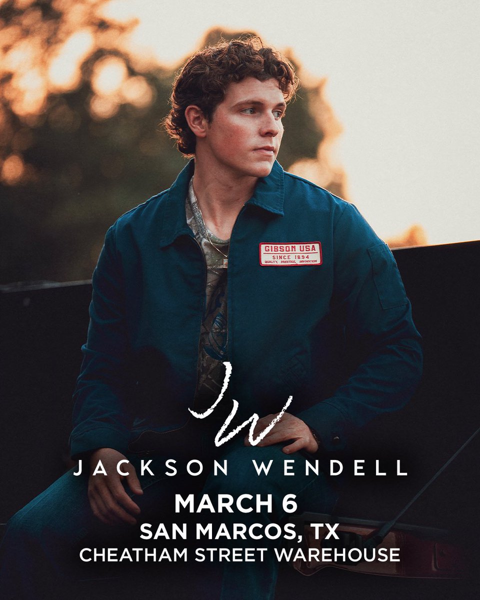 San Marcos! Can’t wait to see y’all at Cheatham Street Warehouse on March 6 🤙 Get your tickets now! eventbrite.com/e/jackson-wend…