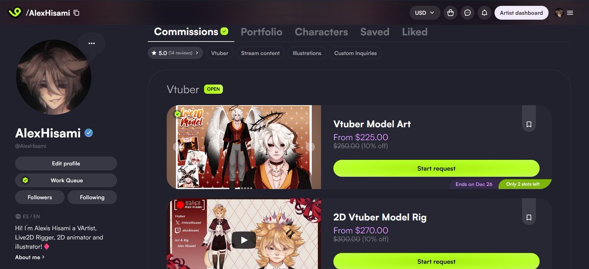 For christmas time i´m gonna have a 10% discount on all my services on vgen until dec 26!

(I want to buy my family some gifts hehe)

#VGenComm