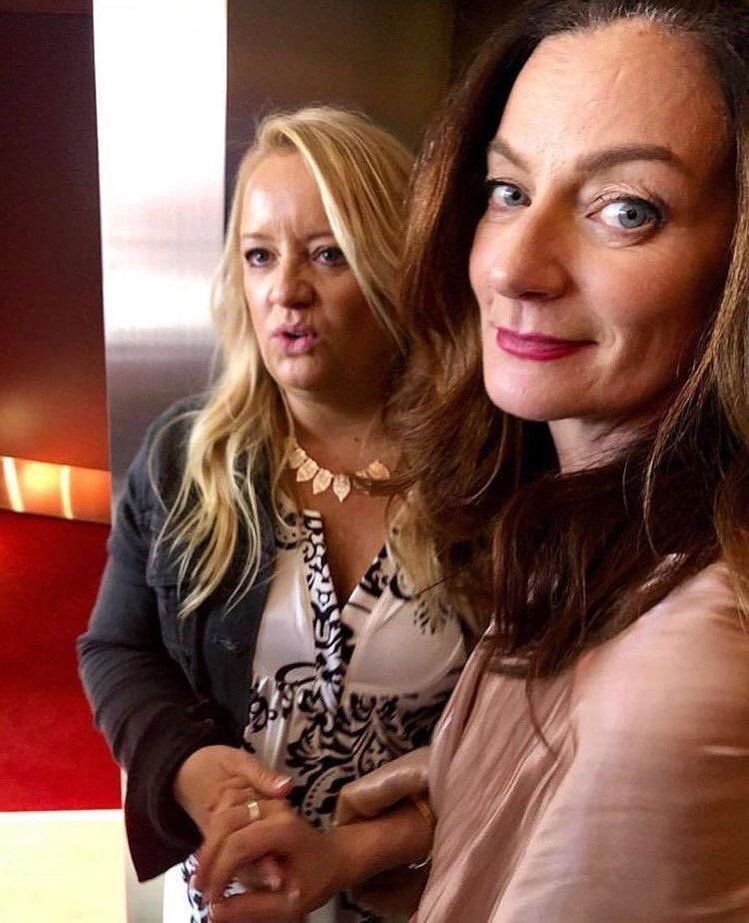 Michelle with Miranda, Lucy and Jaz at The Chilling Adventures of Sabrina” Q&amp;A and Reception [17 March 2019] 

#MichelleGomez #CAOS