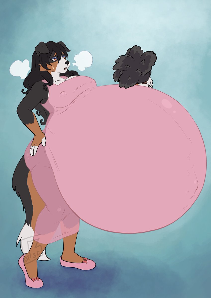 Commission for spyingredfox
Size won't keep her from doing house chores, she'll need constant breaks tho...
